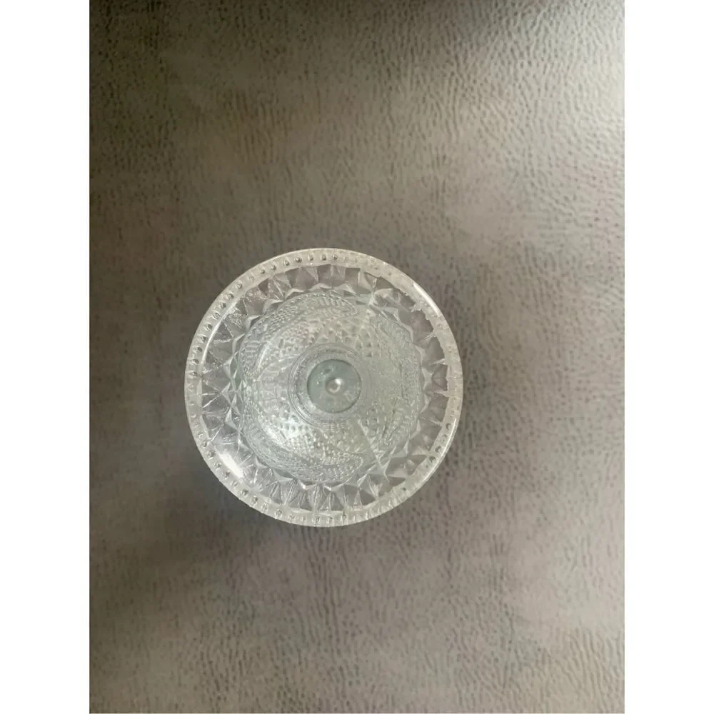 Vintage Avon Fostoria Candle Holder/Vase with Quilted Pattern